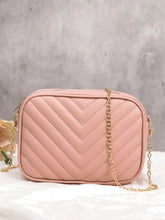 Chevron Charm Crossbody Bag